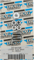 DRAG SPECIALTIES Mount Bolt Set - Socket Head - License Plate MK190