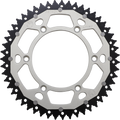 MOOSE RACING Dual Sprocket - Silver - 51 Tooth 1210-897-51-11X
