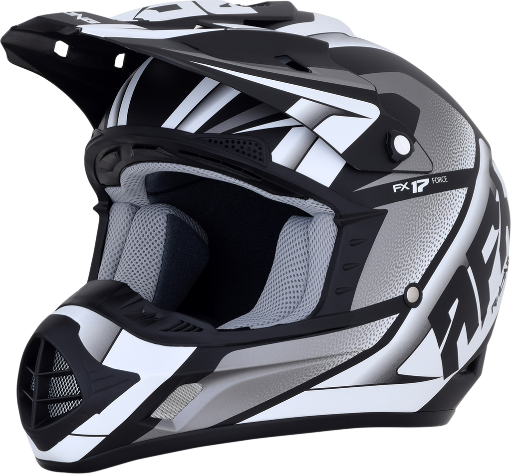 AFX FX-17 Helmet - Force - Matte Black/White - Small 0110-5197