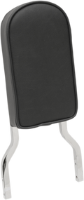 DRAG SPECIALTIES Sissy Bar Pad - Tall - Smooth W/Piping - Black 0822-0296
