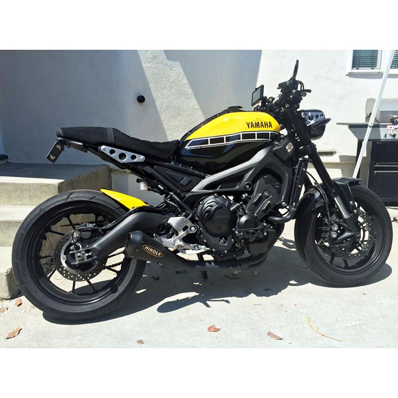 Hindle Evo Megaphone Full System Yamaha XSR900 2016-20  Megaphone Black Ceramic Tip