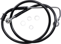 DRAG SPECIALTIES Brake Line - +4" - Black - '15-'17 Softail 618299-4BLK