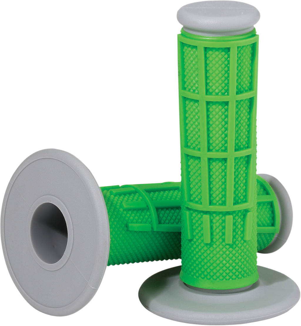 MOOSE RACING Grips - Compound - Half-Waffle - Green 1MG2315-GEM
