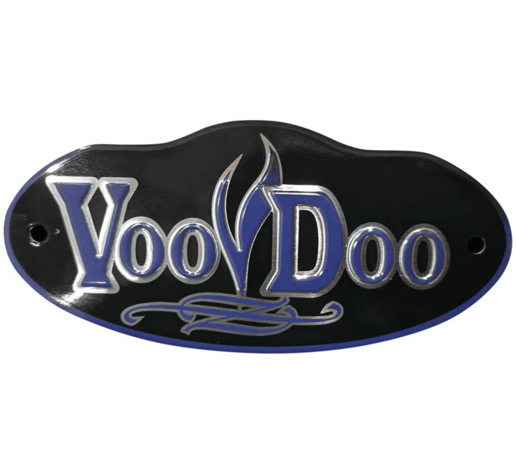 Voodoo Exhaust Badge Blue VEBBU