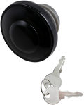DRAG SPECIALTIES Gas Cap - Vented Locking - Black 03-0320AB-A