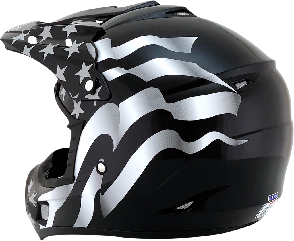 AFX FX-17 Helmet - Flag - Stealth - Small 0110-2363