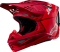 ALPINESTARS Supertech M10 Helmet - Flood - MIPS® - Red Fluo/Red - Medium 8301023-3003-M