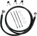 DRAG SPECIALTIES Brake Line - Front (Upper) - Black 660214-BLK