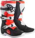 ALPINESTARS Tech 3S Boots - Black/White/Fluorescent Red - US 6 2014018-1231-6