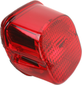 DRAG SPECIALTIES Taillight Lens - Bottom Tag Window - Red 12-0411D