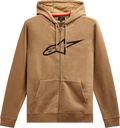 ALPINESTARS Ageless 2 Zip Hoodie - Sand/Black - 2XL 10385305223102X