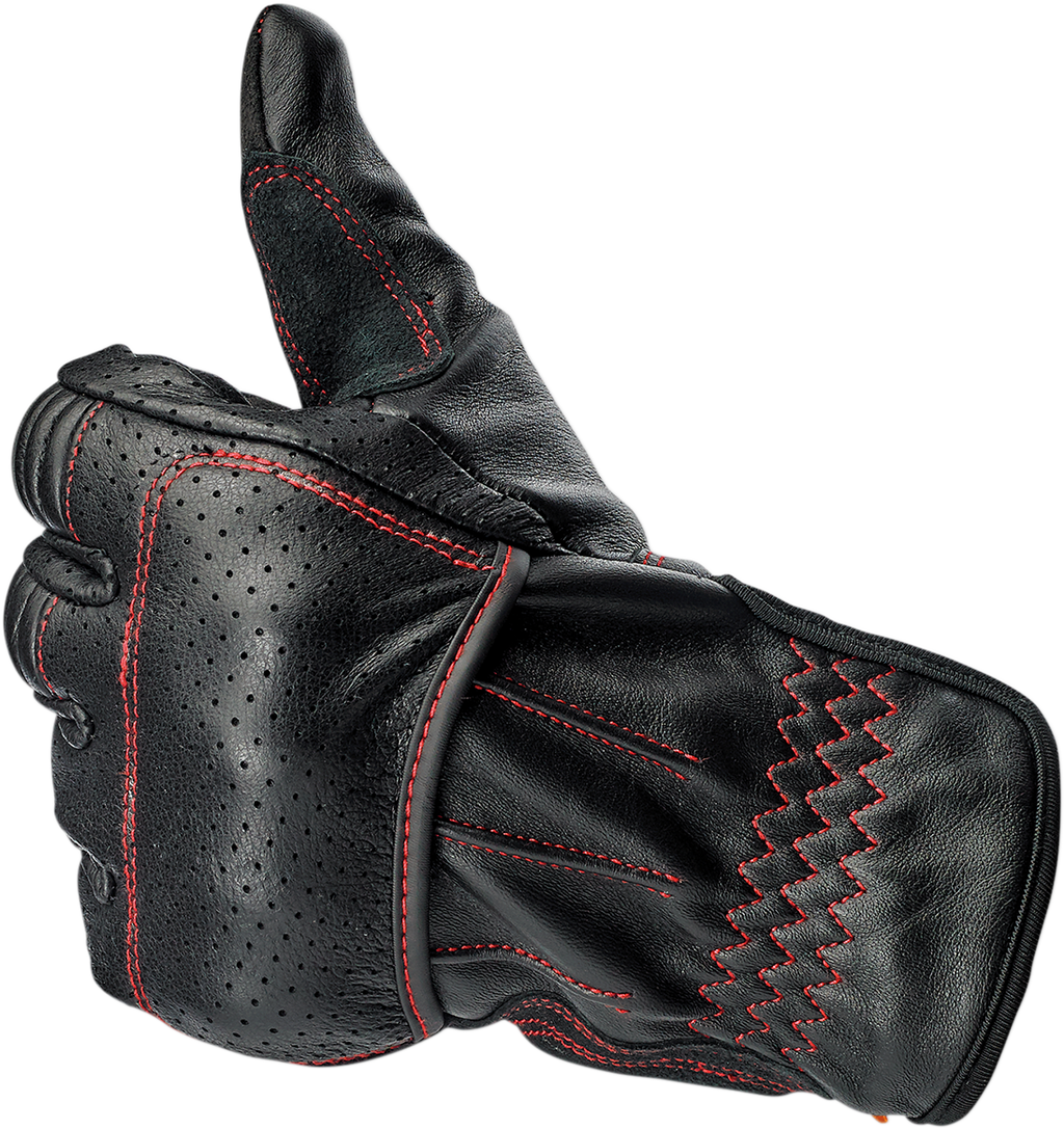 BILTWELL Borrego Gloves - Redline - Medium 1506-0108-303