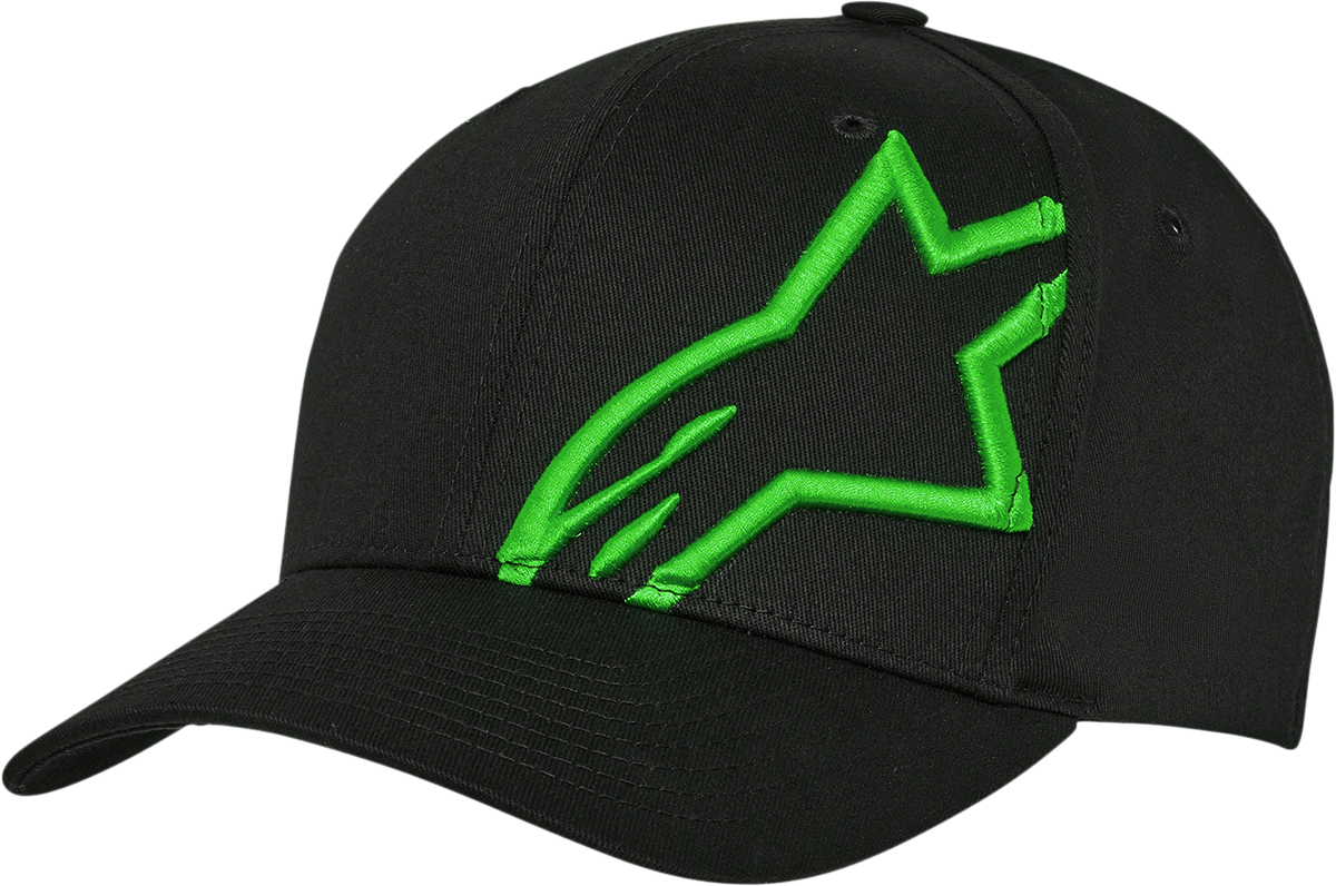 ALPINESTARS Corp Snap 2 Hat - Black/Green - One Size 1211810091060OS