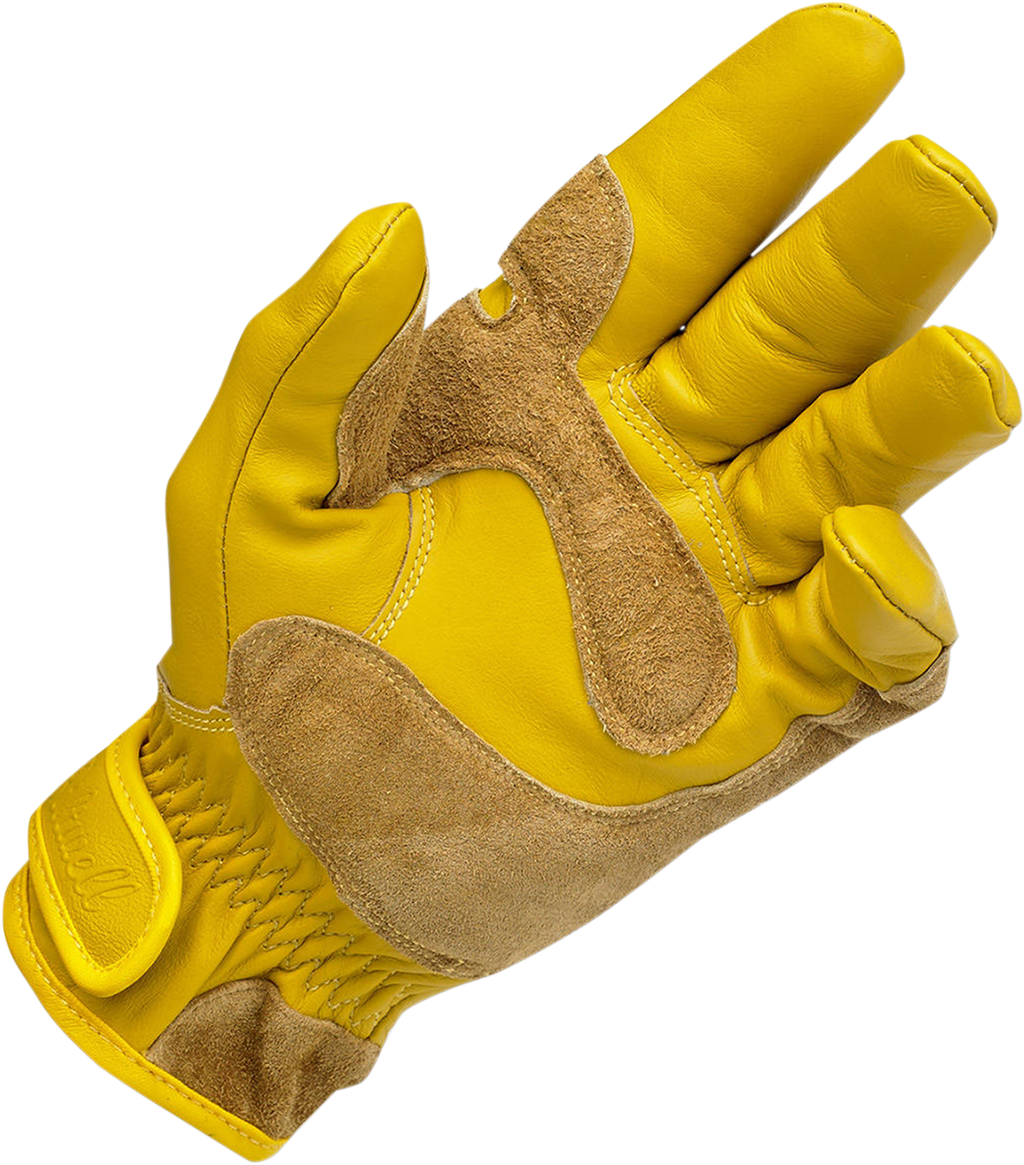 BILTWELL Work Gloves - Gold/Suede - XS 1503-0707-001
