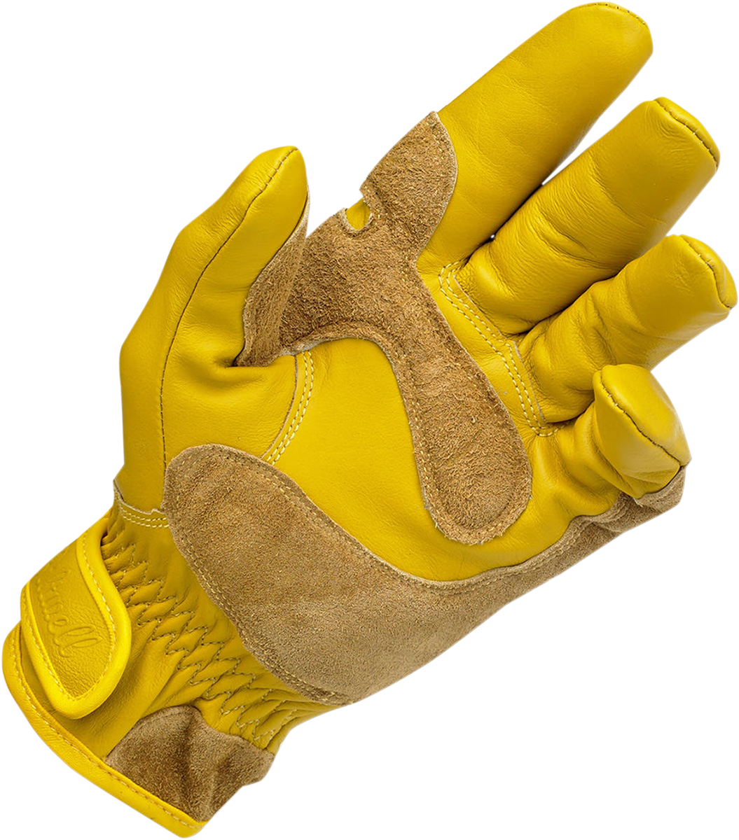 BILTWELL Work Gloves - Gold/Suede - XS 1503-0707-001