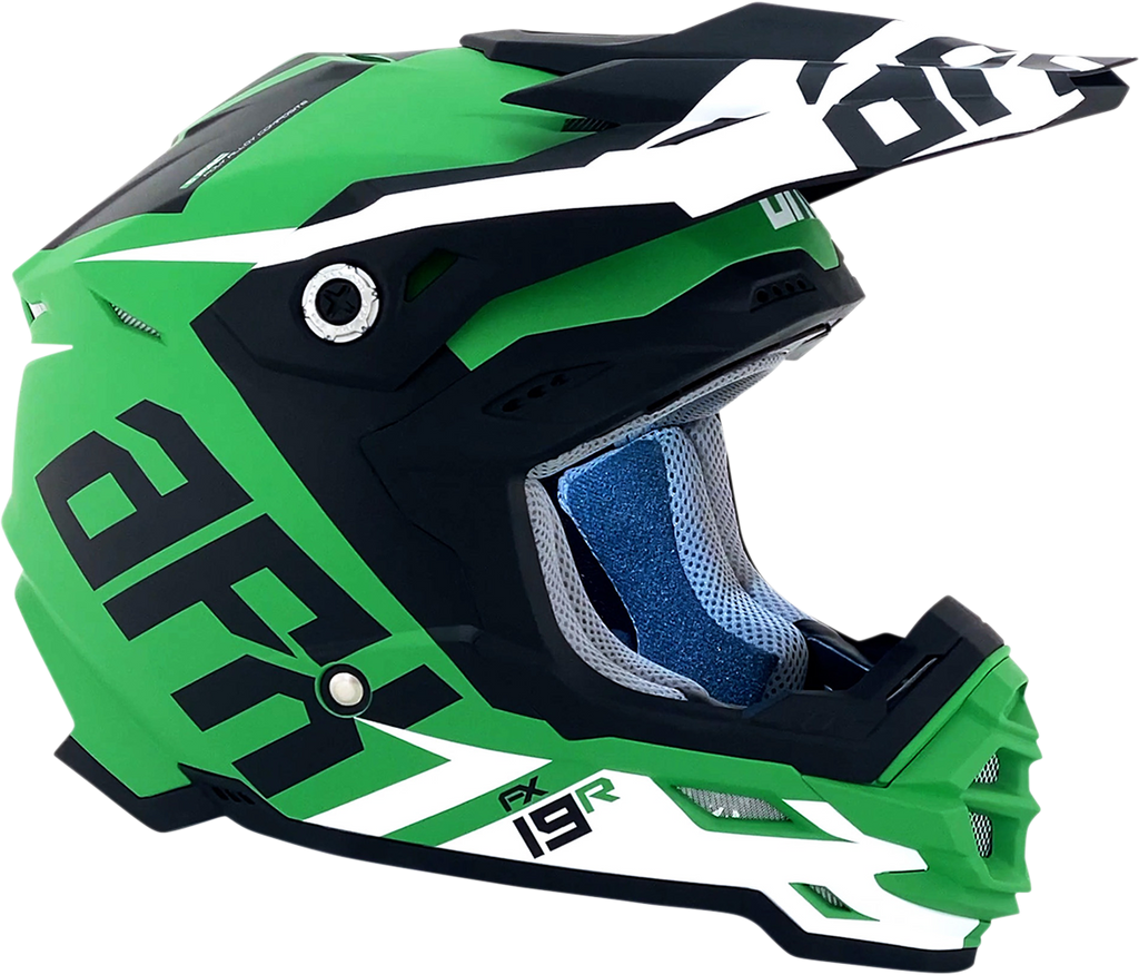 AFX FX-19R Helmet - Racing - Matte Green - XL 0110-7081