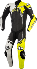 ALPINESTARS GP Plus v2 1-Piece Leather Suit - Black/White/Yellow Fluorescent - US 44 / EU 54 3150518-125-54