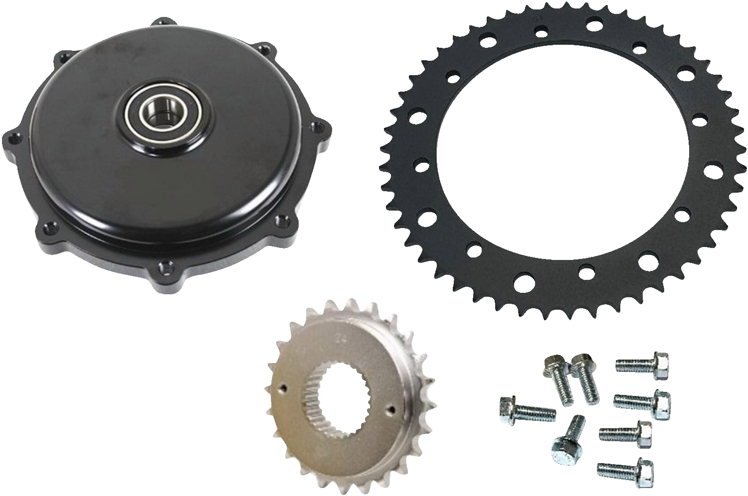 DRAG SPECIALTIES Conversion Sprocket Kit - Chrome 201406