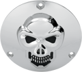 DRAG SPECIALTIES Skull Derby Cover - Chrome - 3 Hole 33-0061-PC