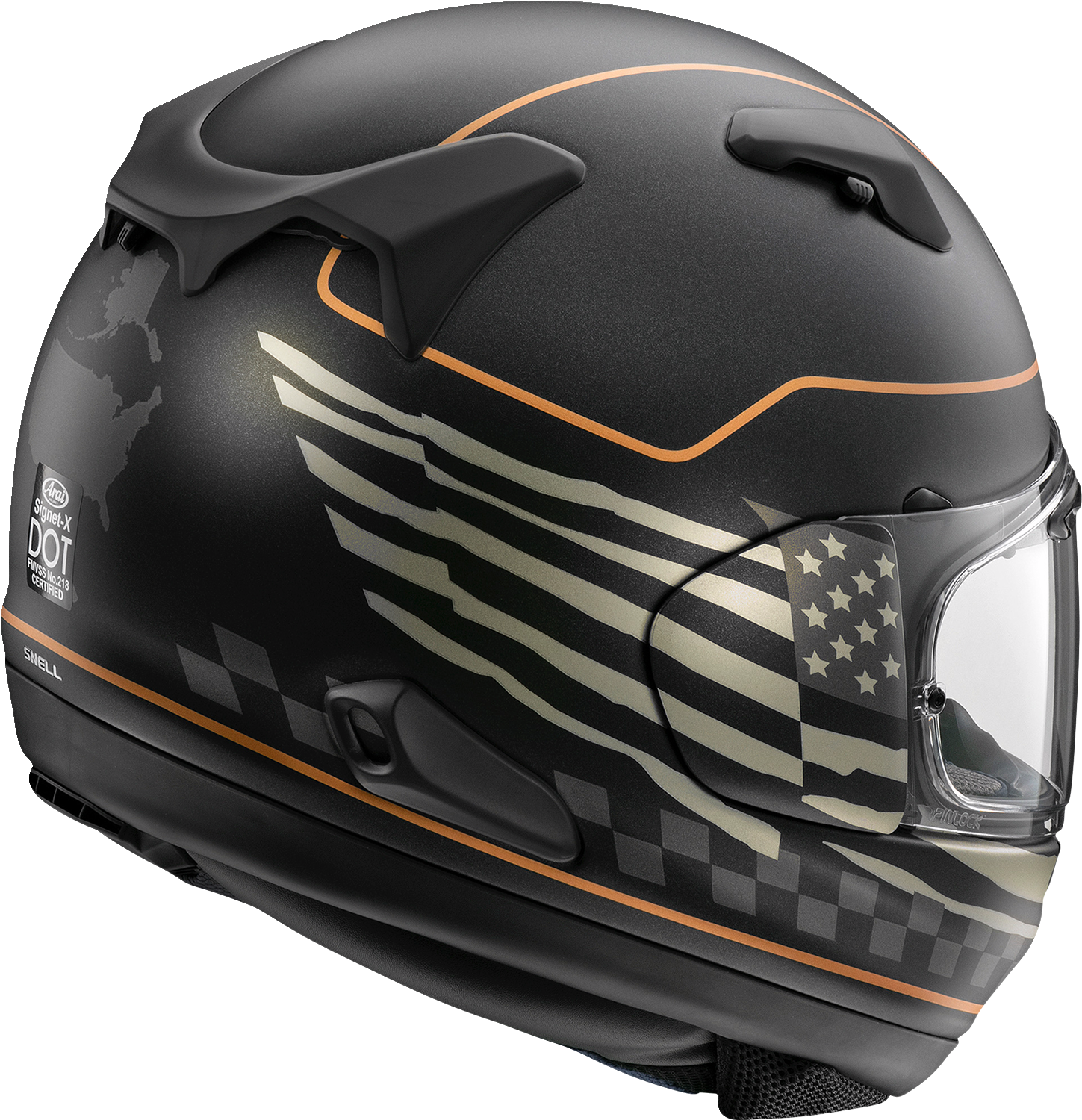 ARAI Signet-X Helmet - US Flag - Black Frost - Small 0101-15954