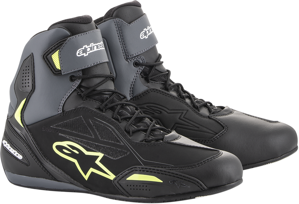 ALPINESTARS Faster-3 Drystar® Shoes - Black/Gray/Yellow - US 9.5 2540719175-9.5