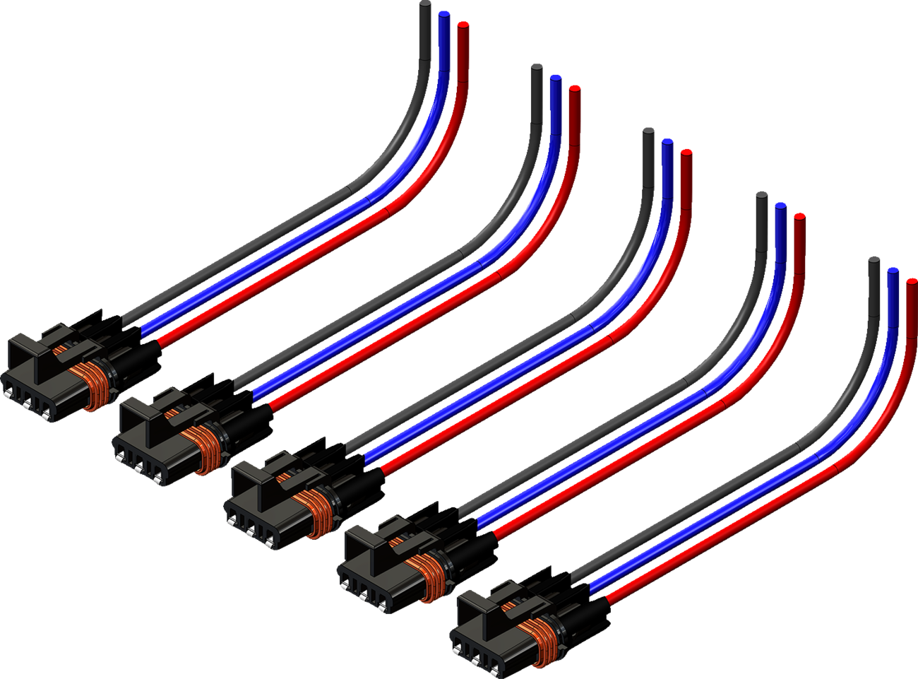 KFI PRODUCTS Harness - Pulse Bar - 12" - 5 Pack 102505
