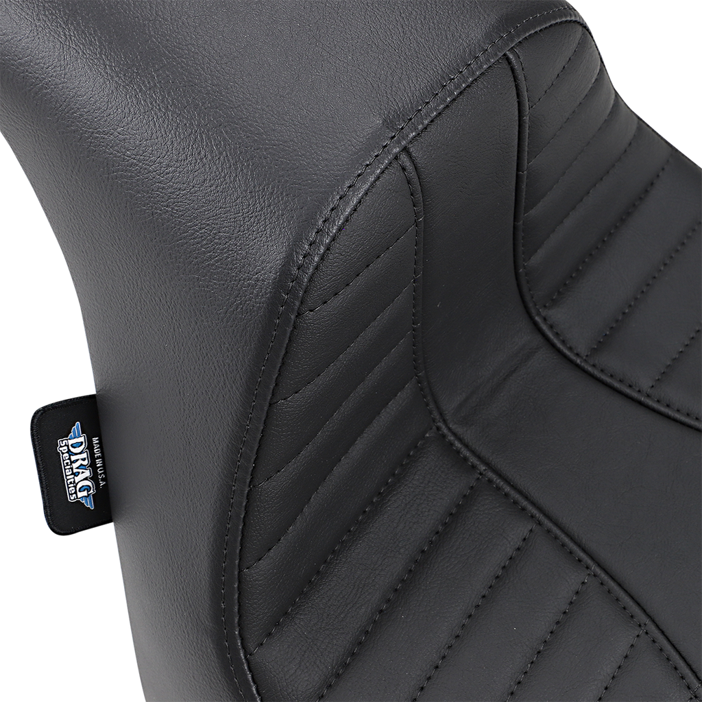 DRAG SPECIALTIES EZ-Solo Seat - Scorpion Stitch - Vinyl - FXFB '18-'22 ACT EZ-ON STYLE 0802-1128