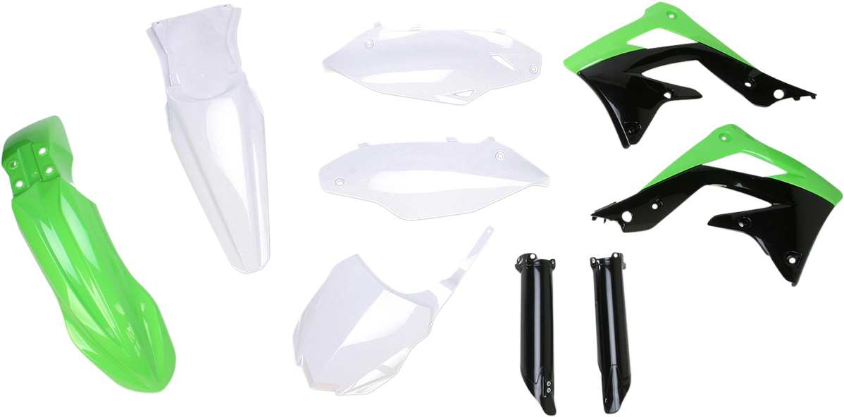 ACERBIS Full Replacement Body Kit - OEM '13 White/Black/Green 2314203914