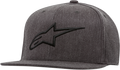 ALPINESTARS Ageless Flat Bill Hat - Heather Charcoal/Black - Small/Medium 1035810151910SM