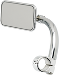 BILTWELL Rectangular Clamp-On Mirror - 7/8" - Chrome 6502-278-501