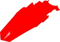 UFO MX Rear Fender - CR Red HO04699-070