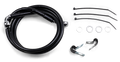 DRAG SPECIALTIES Brake Line - Front - Black - +6" - FXD '00-'05 640112-6BLK
