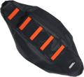 MOOSE RACING Ribbed Seat Cover - Black Cover/Orange Ribs - KTM KTM8513-336RT