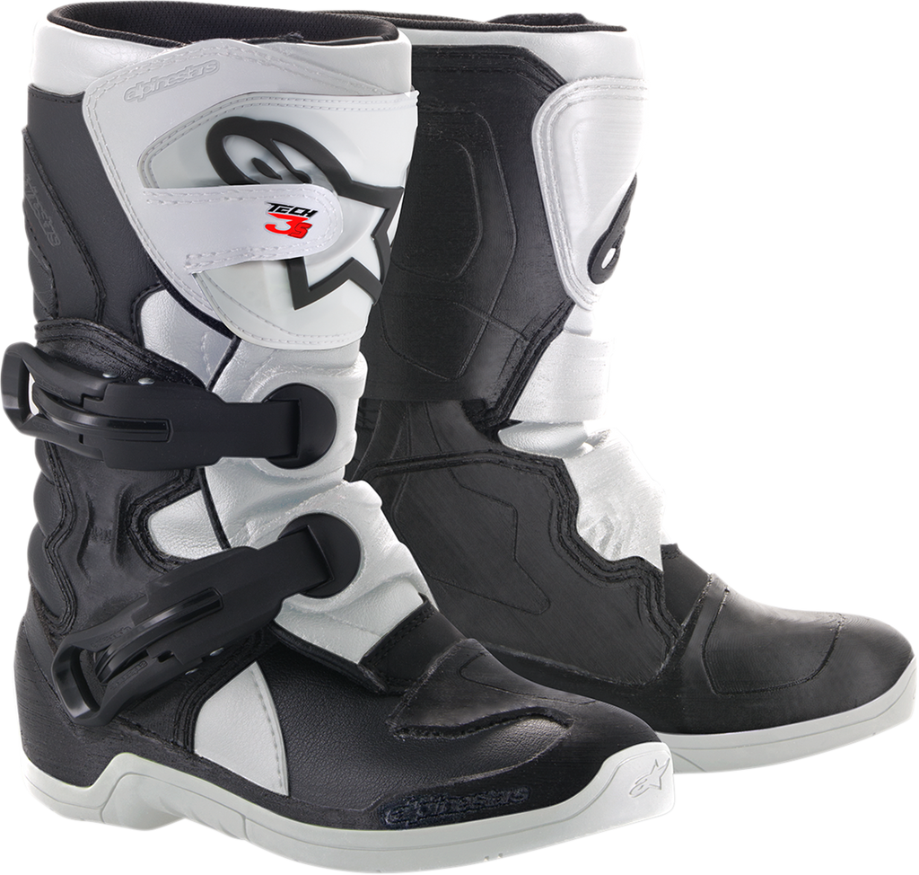 ALPINESTARS Youth Tech 3S Boots - Black/White - US 12 2014518-12-12