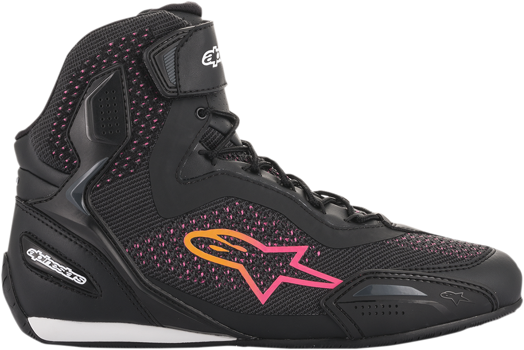ALPINESTARS Stella Faster-3 Rideknit Shoes - Black/Yellow/Pink - US 11.5 2510520143912