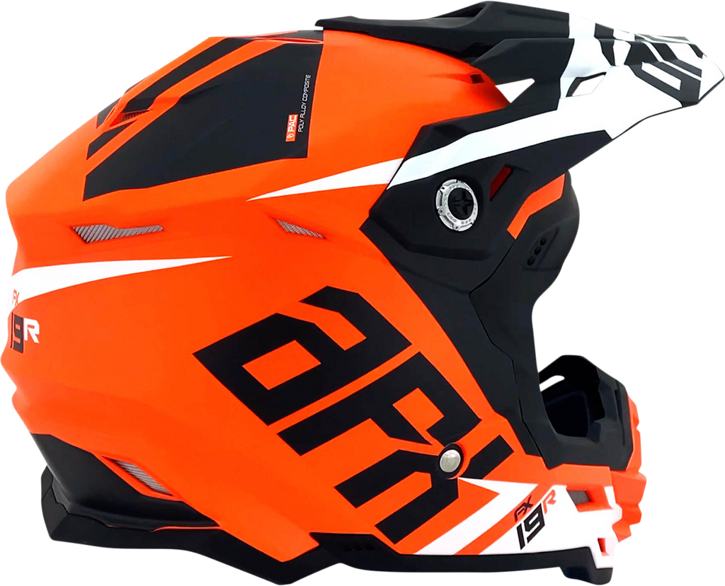 AFX FX-19R Helmet - Racing - Matte Orange - Large 0110-7085