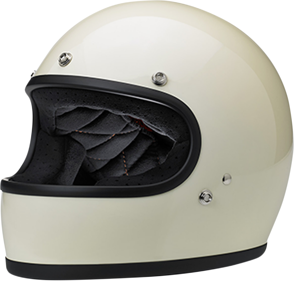 BILTWELL Gringo Helmet - Gloss Vintage White - Large 1002-102-104