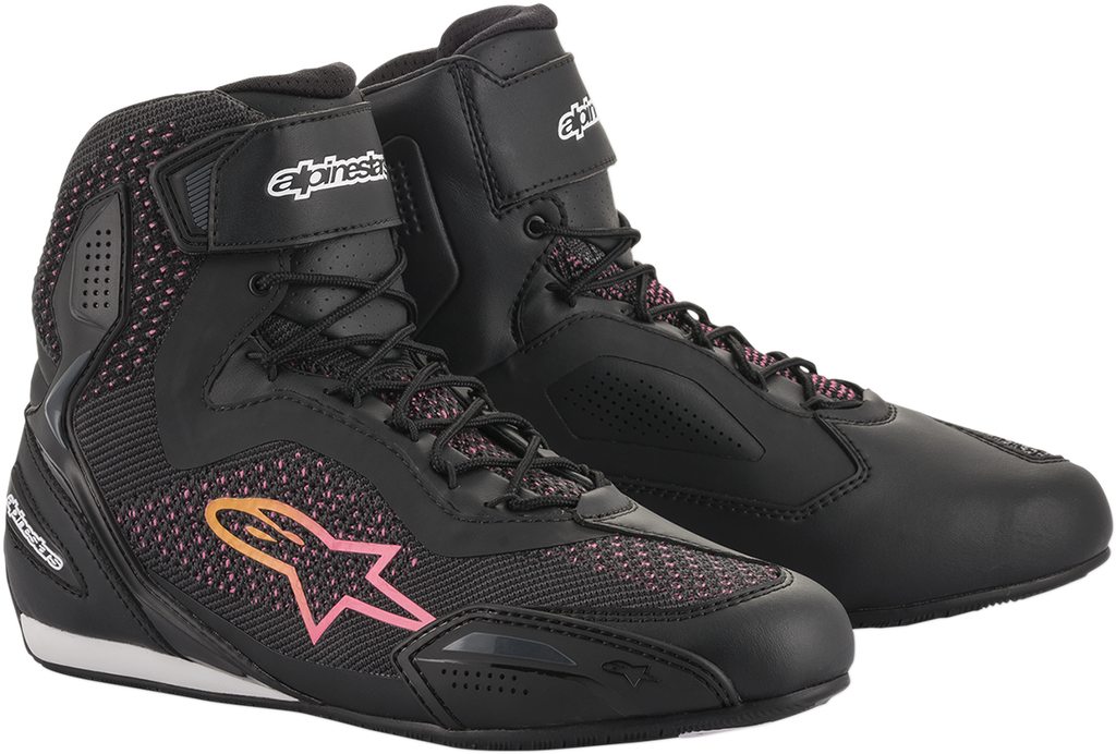 ALPINESTARS Stella Faster-3 Rideknit Shoes - Black/Yellow/Pink - US 7 251052014397