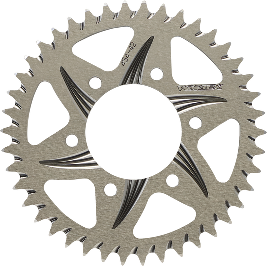 VORTEX Aluminum Sprocket - Silver - Rear - 42 Tooth 454-42