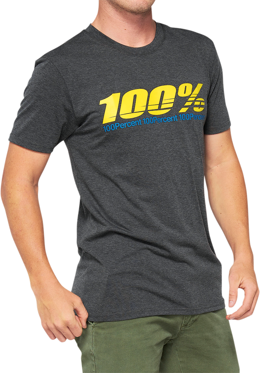 100% Argus Tech T-Shirt - Heather Charcoal - Medium 35024-052-11