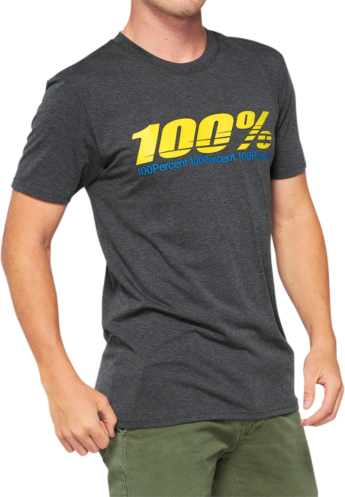 100% Argus Tech T-Shirt - Heather Charcoal - Medium 35024-052-11