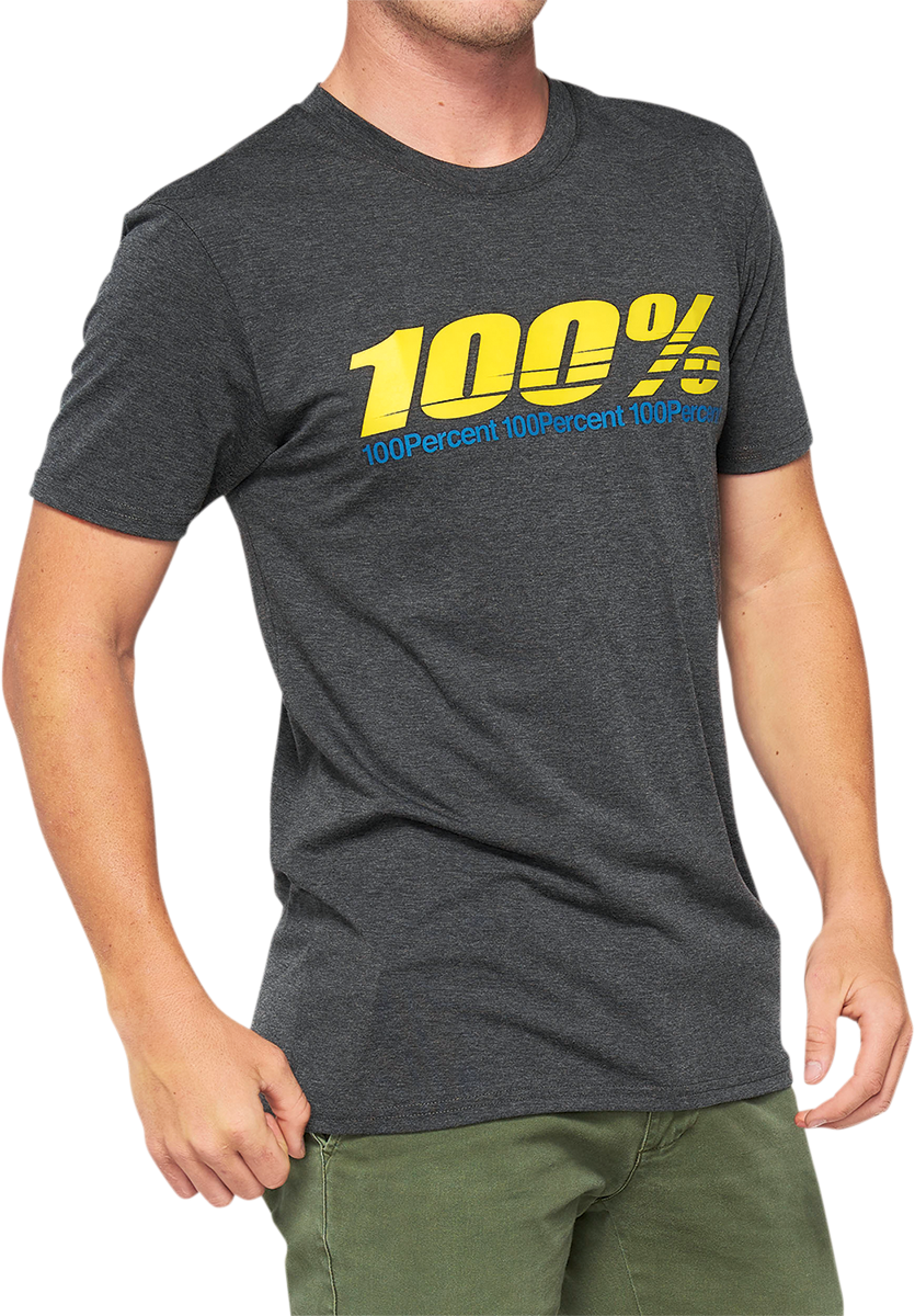 100% Argus Tech T-Shirt - Heather Charcoal - XL 35024-052-13