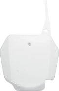UFO Front Number Plate - White ONLY FOR 02-18 RM85 SU03968-041