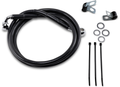 DRAG SPECIALTIES Brake Line - Front - Black - +6" - '99-'07 FXST 640210-6BLK