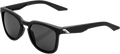 100% Hudson Sunglasses - Black - Smoke 61028-100-57