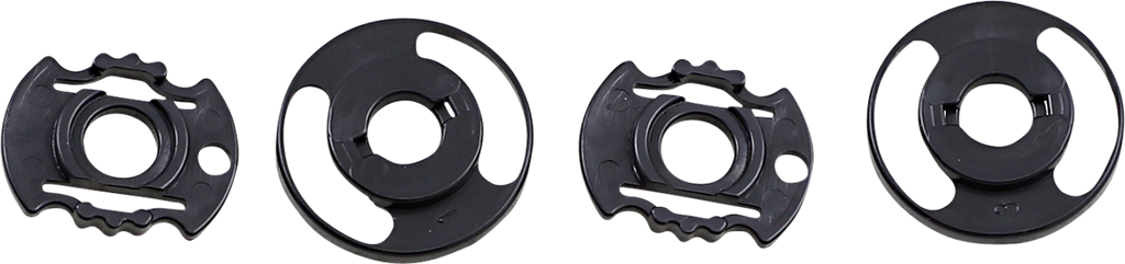 BILTWELL Gringo S/Lane Splitter Base Plate - Gen 2 - Black - Pair 0034-24