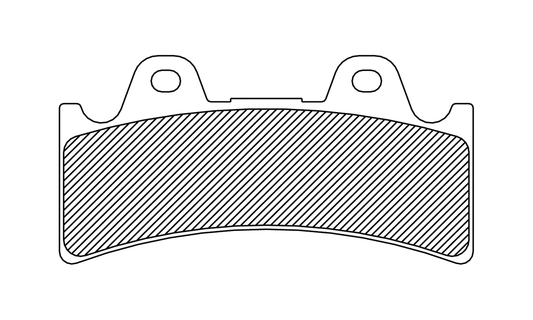 DRAG SPECIALTIES Organic Brake Pads - 6 Piston Caliper FAD243