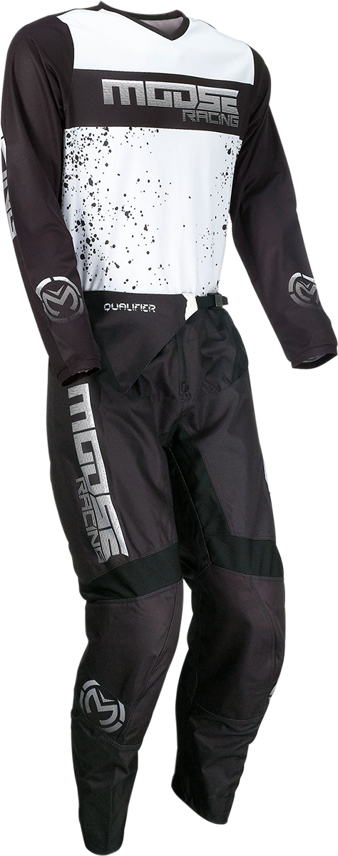 MOOSE RACING Qualifier Jersey - Black/White - 5XL 2910-6620