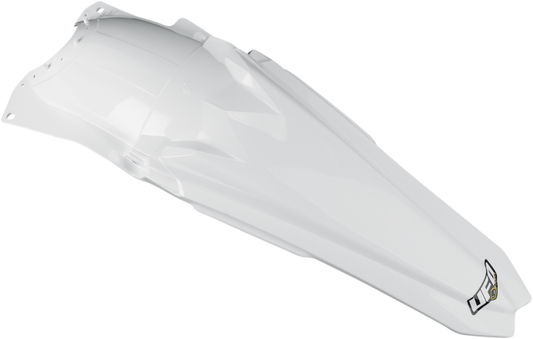 UFO MX Rear Fender - White ACT BLK; WHITE> 14030626 YA04818-046