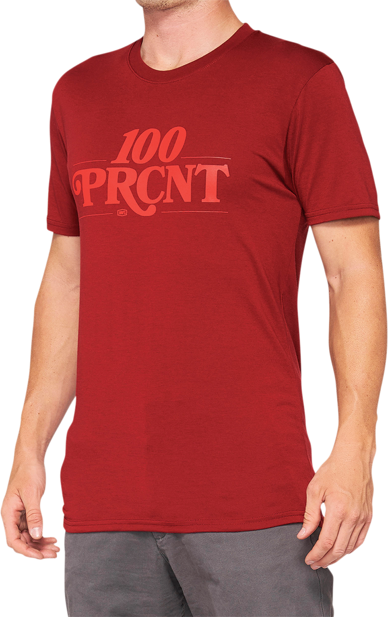 100% Searles Tech T-Shirt - Brick - XL 35027-068-13